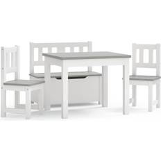 vidaXL Table and Chair Set 4-Piece