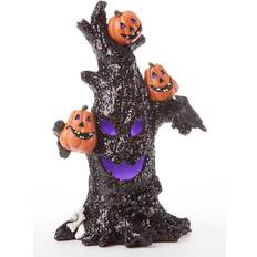 Lilla Kagelys Horror-Shop Leuchtender Halloween Glitter Baum 25cm LED-Deko