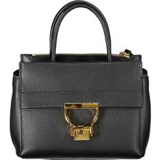Coccinelle Grå Håndtasker Coccinelle Black Leather Women's Handbag