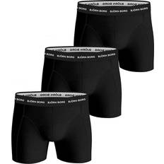 Björn Borg Herre Undertøj Björn Borg Solid Essential Shorts 3-pack - Black