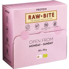 RawBite Organic Fruit & Nut Bite Protein Snackbox 45 stk