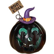 Lilla Kagelys Horror-Shop Boo Y'all Halloween Jack O'Lantern mit LED 14cm ★