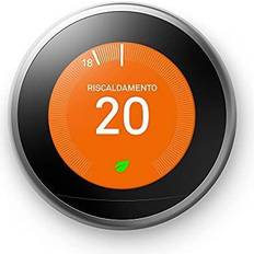Google Smart Thermostat, Stainless Steel, Metal, One Size
