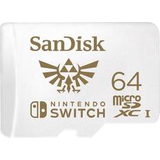 SanDisk 64 GB - USB 3.0/3.1 (Gen 1) - microSDXC Hukommelseskort SanDisk Nintendo Switch microSDXC Class 10 UHS-I U3 100/60MB/s 64GB