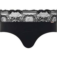 Blonder - Dame - Menstruationstrusse Trusser Chantelle Hipster Lace Period Pants - Black