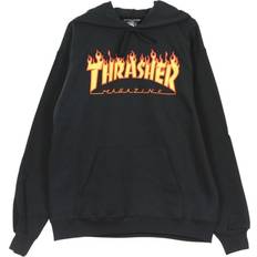 Thrasher Magazine Sweatere Thrasher Magazine Flame Logo Hoodie - Sort