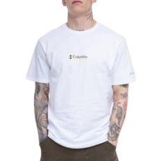 Columbia Herre - S - Økologisk materiale T-shirts Columbia CSC Basic Logo Short Sleeve T-shirt - White