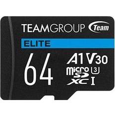 64 GB - Class 10 - microSDXC Hukommelseskort TeamGroup Elite microSDXC Class 10 UHS-I U3 V30 A1 90/45MB/s 64GB