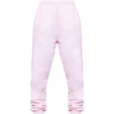 PrettyLittleThing Pink Bukser & Shorts PrettyLittleThing Sweat Cuffed High Waist Joggers - Baby Pink