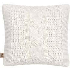 UGG Pyntepuder UGG Erie Cable Knit Faur Fur Complete Decoration Pillows White