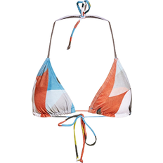 8 - Multifarvet Bikinitoppe PrettyLittleThing Abstract Printed Triangle Bikini Top - Multi