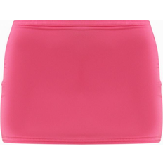 4 - Pink Nederdele PrettyLittleThing Low Rise Slinky Micro Mini Skirt - Hot Pink