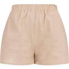 PrettyLittleThing 6 Shorts PrettyLittleThing Woven Elastic Waist Floaty Shorts - Stone