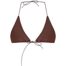 4 - Brun Bikinitoppe PrettyLittleThing Triangle Bikini Top - Chocolate
