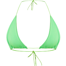PrettyLittleThing Grøn - M Bikinier PrettyLittleThing Triangle Bikini Top - Bright Green
