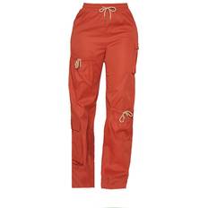10 - 44 - Orange Bukser & Shorts PrettyLittleThing Shape Cargo Pocket Detail Wide Leg Joggers - Rust