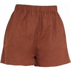 PrettyLittleThing Dame - W36 Bukser & Shorts PrettyLittleThing Woven Elastic Waist Floaty Shorts - Brown