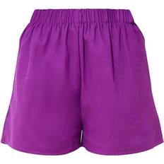 PrettyLittleThing Dame - W36 Bukser & Shorts PrettyLittleThing Woven Elastic Waist Floaty Shorts - Purple