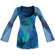 4 - Blå - Korte kjoler PrettyLittleThing Underbust Detail Shift Dress - Blue