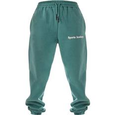 PrettyLittleThing Dame - W36 Bukser & Shorts PrettyLittleThing Sports Academy Puff Print Oversized Joggers - Dark Teal