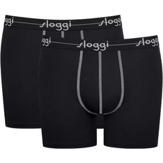 Sloggi Sort Underbukser Sloggi Men Start Shorts 2-pack - Black