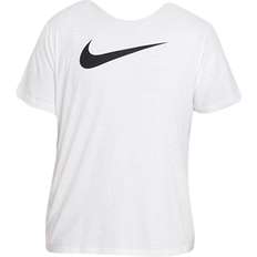 Nike Herre - M - Udendørsjakker T-shirts & Toppe Nike Swoosh T-shirt - White/Black
