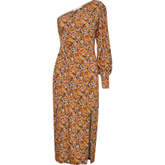 Gestuz Dame - Lange kjoler Gestuz Maxi kjole OdaGZ P One Shoulder Dress Orange