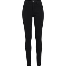 Dame Jeans på tilbud Pieces High Waist Skinny Fit Jeggings - Black