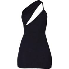 PrettyLittleThing 32 - Dame Kjoler PrettyLittleThing One Shoulder Cut Out Strap Detail Bodycon Dress - Black