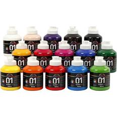 Farver Creativ Company A Color Acrylic Paint 01 Glossy 15x500ml