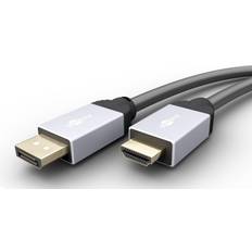 DisplayPort-kabler - HDMI DisplayPort - Han - Han Goobay HDMI 2.0 - DisplayPort M-M 1m
