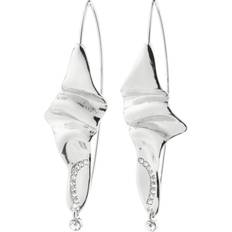 Pilgrim Learn Earrings - Silver/Transparent