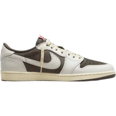 Nike 40 ½ - Brun - Herre Sneakers Nike Air Jordan 1 Low x Travis Scott - Sail and Ridgerock
