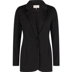 Freequent Nanni Fitted Long Blazer - Black