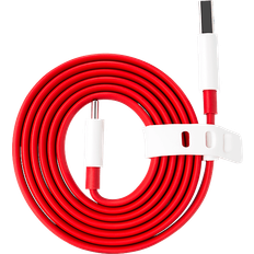 Rød - USB-kabel Kabler OnePlus USB A - USB C M-M 1m