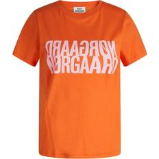 Mads Nørgaard Orange T-shirts Mads Nørgaard Single Organic Trenda P Tee - Orange