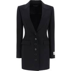 Dolce & Gabbana Single Breasted Technical Jersey Turlington Jacket - Black