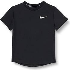 Nike 152 Overdele Nike Boy's Court Dri-Fit Victory T-shirt - Black/Black/White (CV7565-010)