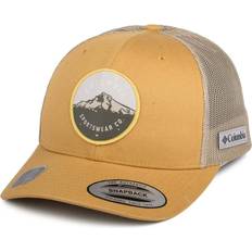 Columbia Dame - Gul Kasketter Columbia Unisex Mesh Snap Back Hat - Pilsner/Ancient Fossil/Mt Hood Circle