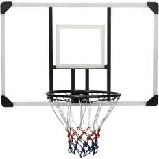 Væghængt Basketballkurve vidaXL Basketball Backboard Transparent 106x69x3cm