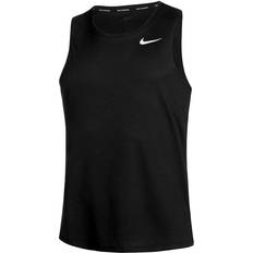 Nike Herre - M Toppe Nike Miler Dri FIT Running Tank Top For Men - Black