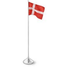 Rosendahl Hvid Brugskunst Rosendahl Table Flag Danish Dekoration