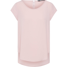 36 - 3XL - Dame Bluser Only Vic Loose Short Sleeve Top - Pink