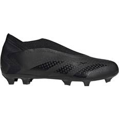 Adidas 12 - Unisex Fodboldstøvler adidas Predator Accuracy.3 Laceless Firm Ground - Core Black/Cloud White