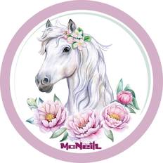 McNeill Tasketilbehør McNeill McAddys zu Schulranzen Pferd: Weiß-Blumen