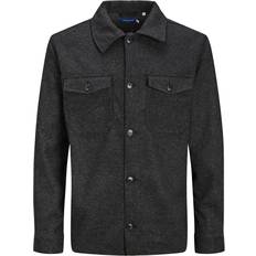 Jack & Jones Knapper Overtøj Jack & Jones Oversized Fit Collar Shirt - Black