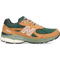 New Balance 35 ½ - Herre - Nubuck Sneakers New Balance Made In USA 990v3 M - Tan/Green