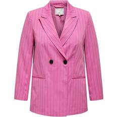 Only 48 - Polyester Blazere Only Oversized Fit Reversible Curve Blazer - Purple/Super Pink