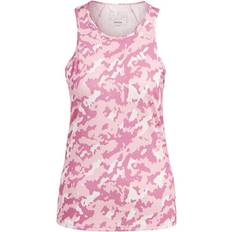 Adidas Transparent T-shirts & Toppe adidas Women's Own The Run Camo Running Tank Top - Clear Pink