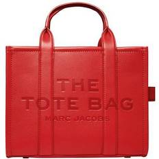 Marc Jacobs Rød Tote Bag & Shopper tasker Marc Jacobs The Leather Medium Tote Bag - True Red